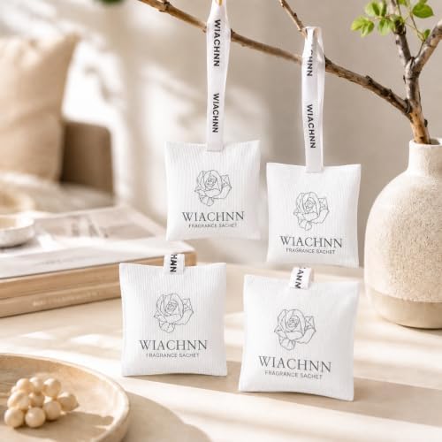 4-Packs Hanging Scented Sachets | Long-Lasting Closet Deodorizer Air Freshener by Unknown