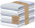Urban Villa Kitchen Towels Cotton Dish Towels 20”x30” Grey White by CottonTrends