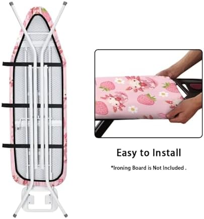 Strawberry Axolotl Ironing Board Cover and Pad Standard Ironing Board Cover - Image 4