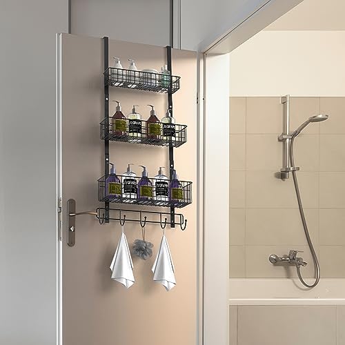 YBING Over The Door Organizer, 3 Tier Back Door Hanger Baskets - Image 3