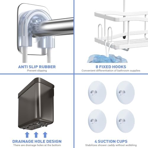 Hanging Shower Caddy Over Shower Head - Image 5
