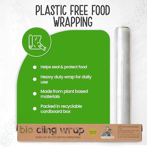 Eco Green Living Biodegradable Cling Film Bio Cling Wrap 100% Compostable - Image 4