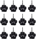 Sunlit Fashion Design Cute Paw Print Polished Shower Curtain Hooks by Sunlit