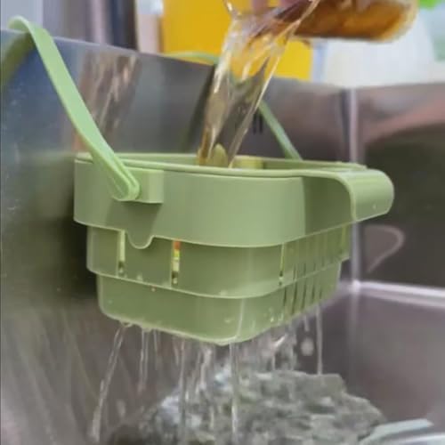 Foldable Hanging Sink Drain Basket No-Drill Removable Sink Filter - Image 3