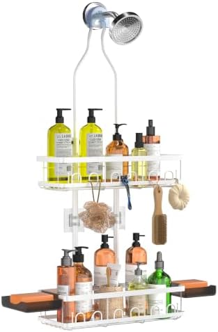 Skyapex Shower Caddy Hanging: Adjustable Height Organizer by Skyapex