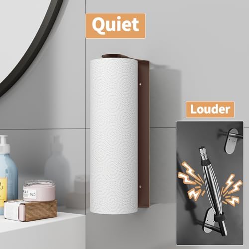 Paper Towel Holder Under Cabinet, Wall Mount, Adhesive or Drilling - Image 4