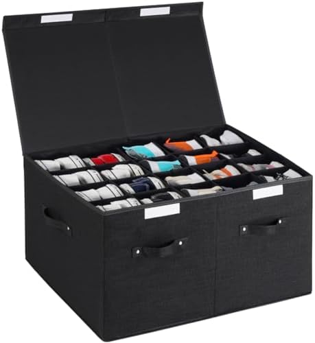 Large Shoe Organizer for Closet Fits 20 Pairs, Shoe Storage Box Bins by FBBABB