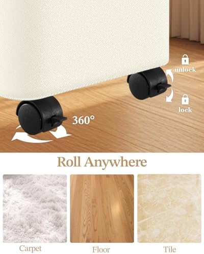 Laundry Hamper with Wheels, 75L Rolling Laundry Basket, Removable Inner Bag - Image 3