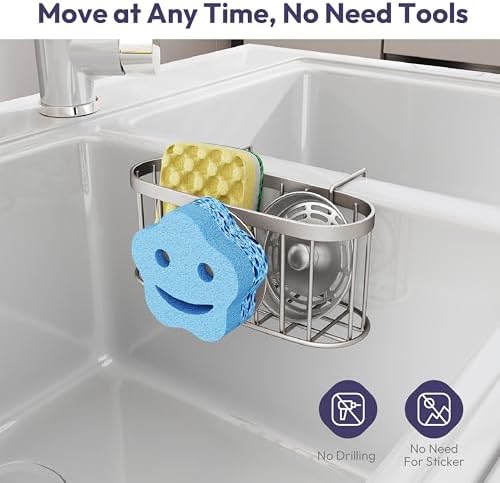 SWTYMIKI Sponge Holder for Kitchen Sink - Image 6