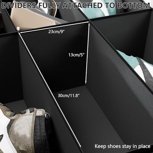 homyfort Under the Bed Shoe Organizer Fits 12 Pairs and 4 Pairs Boots, Sturdy & - Image 5