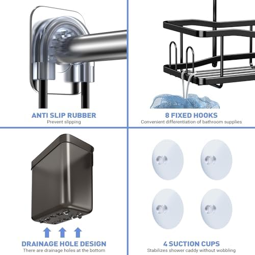 Hanging Shower Caddy Over Shower Head - Image 5