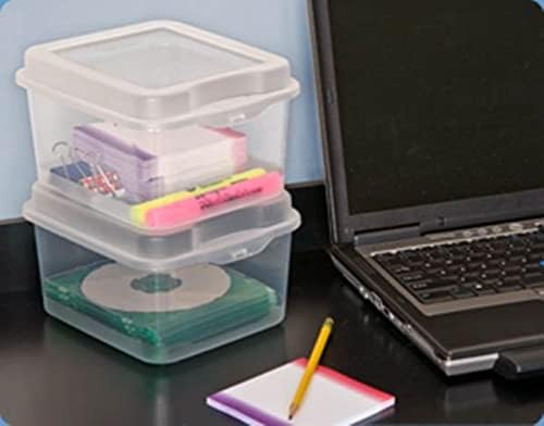 Sterilite FlipTop, Stackable Small Storage Bin - Image 4