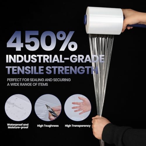 ADHES Mini Hand Stretch Wrap Film, 5 Inch x 1000 Feet - Image 4