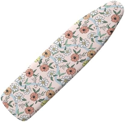 Pink Florals Ironing Board Cover and Pad 15x54 Inch by Darisoco