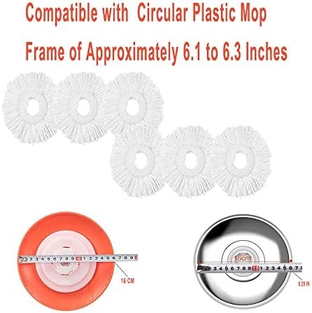 Standard Size 6-Pack Spin Mop Refills Replacement - Image 7