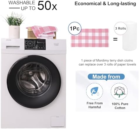 Mordimy Cotton Weave Kitchen Towels, 4 Pack - Image 5