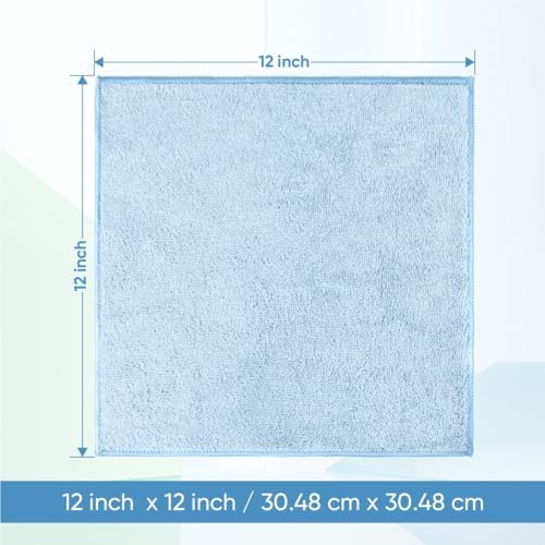 HOMEXCEL Washcloths 12PK, Ultra Soft&Highly Absorbent Face Towels, 12X12 in - Image 2