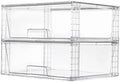Vtopmart 2 Pack Large Clear Stackable Storage Drawers by Vtopmart