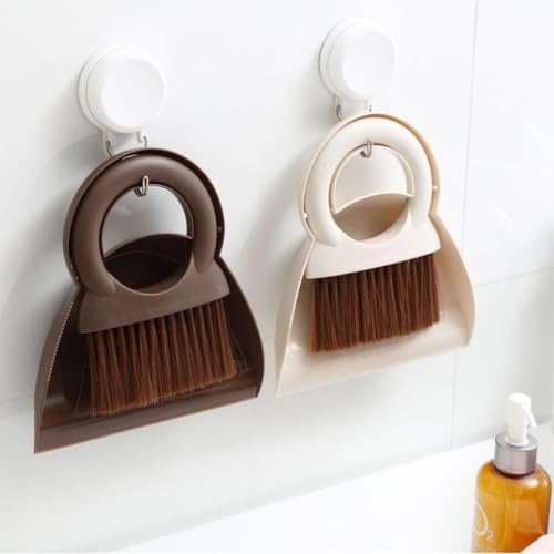 Mini Handheld Broom and Dustpan Set, Small Dustpan and Brush Set, Desktop - Image 4
