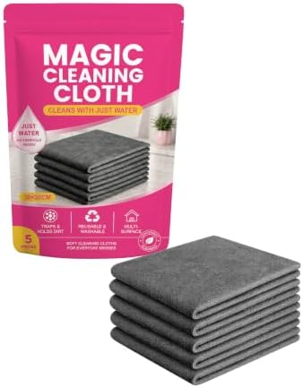 5 Pcs Thickened Magic Cleaning Cloth, Microfiber Streak Free Cleaning Cloths by Unknown