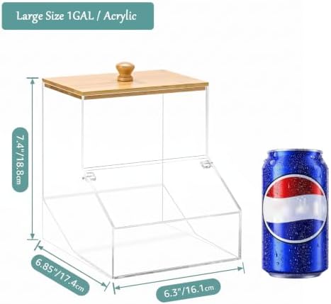 1GAL Large Acrylic Laundry Pods Container BY VEGEVIGI, Dishwasher Pods Holder - Image 2