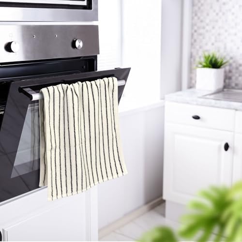 Black and White Striped Hand Towels - Image 2