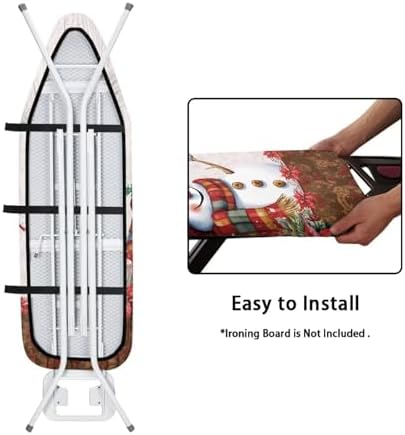 Robin Snowman Ironing Board Cover Standard Size Christmas Iron Board Cover - Image 4