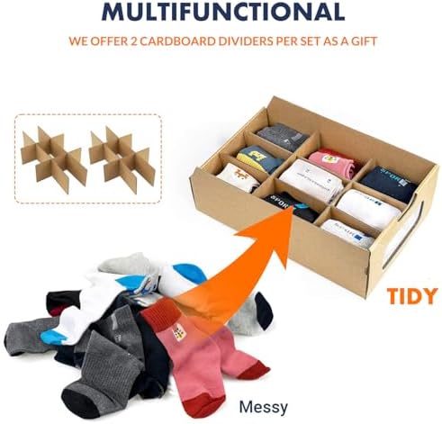 Shoe Box 12 Pack, 13.2 x 8.3 x 5.1in Waterproof Storage Boxes, Stationery - Image 6