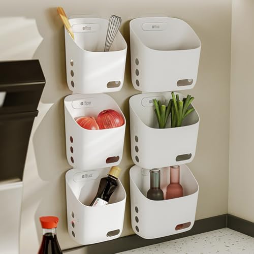 LeleCAT Plastic Hanging Basket Kitchen Storage organizer, Basket - Image 4
