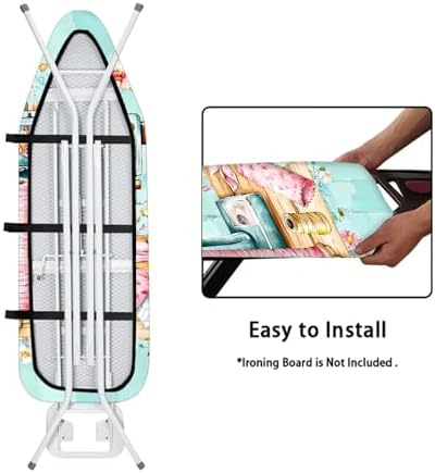 Nuxovilar Floral Sewing Machine Ironing Board Cover 15x54 Polyester - Image 5