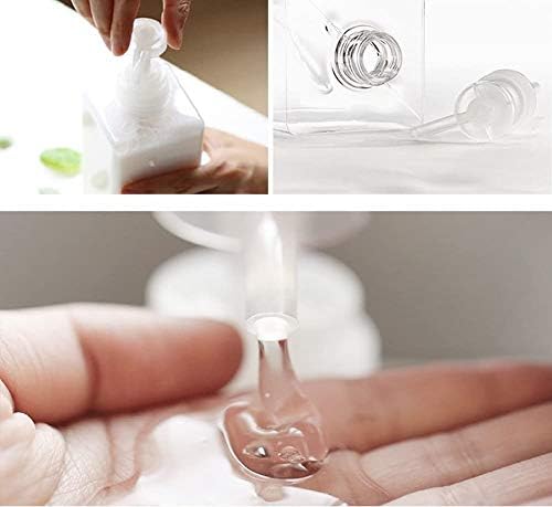 Plastic Pump Bottle Refillable Lotion Soap Dispenser 15oz Clear 2 Pack | Sturdy - Image 3