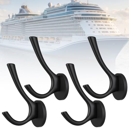 Moxweyeni 4 Pcs Large Heavy Duty Cruise Magnetic Hooks 20lbs Black by Moxweyeni