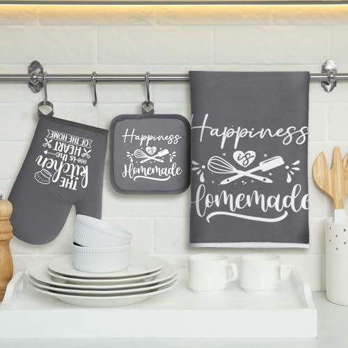 Sratte 6 Pcs Kitchen Decor Accessories Set, Dark Gray - Image 2