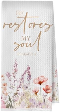 Wildflower Christian Kitchen Towels by Unknown