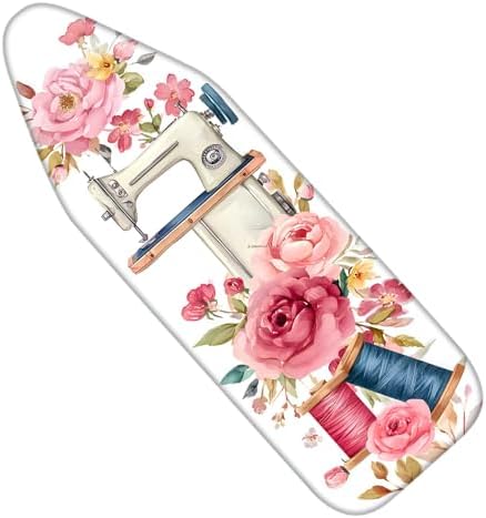 Nuxovilar Vintage Floral Cotton Ironing Board Cover 15x54 Fabric by Nuxovilar