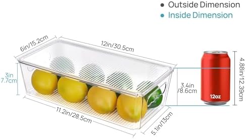 Vtopmart 12pcs Clear Stackable Storage Bins - Image 2