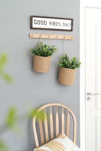 Dahey 2 Pack Woven Hanging Wall Basket 6.5"W×7"H - Image 6