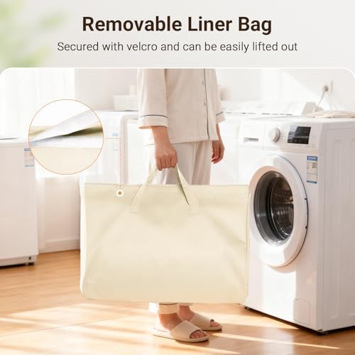 ELYKEN 3-Tier Vertical Rolling Laundry Hamper - Image 6