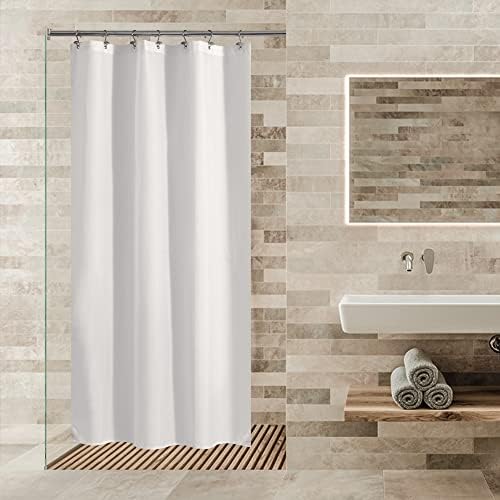 ALYVIA SPRING 42x72 Stall Waterproof Fabric Shower Curtain or Liner White - Image 6