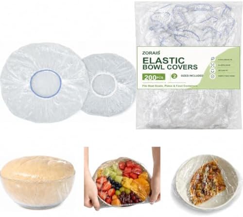 200PCS Plastic Bowl Covers, 2 Sizes Bowl Covers by Unknown