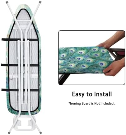 Peacock Ironing Board Cover Standard Size Portable Ironing Board Pad Polyester - Image 4