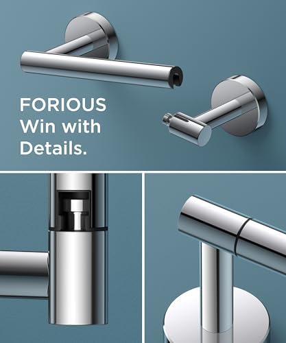 FORIOUS Commercial Toilet Paper Holder Wall Mount Bathroom Tissue Holder - Image 5