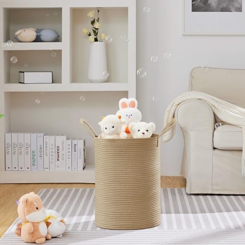 VIPOSCO 58L Tall Woven Laundry Basket Hamper - Image 2
