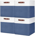 Bagnizer 13x13 Cube Storage Bins, Collapsible Fabric Storage Box, 4 Pack Closet by Bagnizer
