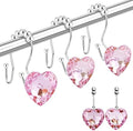 Shower Curtain Hooks Rings for Bathroom by Yapicoco