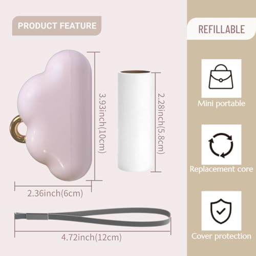 Portable Lint Roller 150 Sheets Travel Size, Mini Lint Roller - Image 6