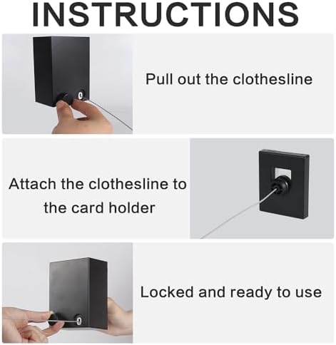 Invisible Retractable Clothes Line Indoor Non-Punch Retractable Wire Rope - Image 3