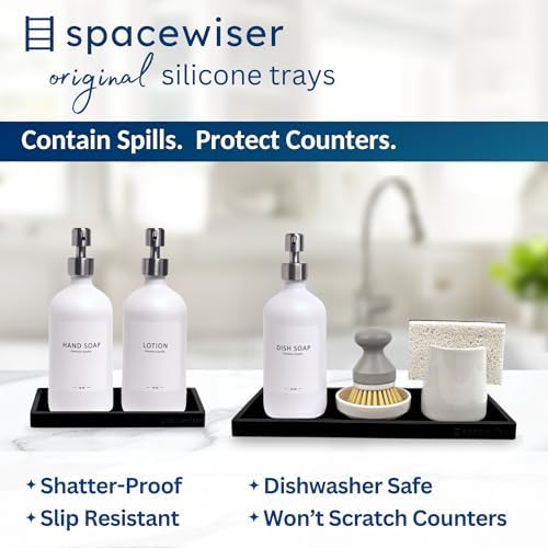 Spacewiser Countertop & Vanity Silicone Tray – 2 PC Set - Image 2