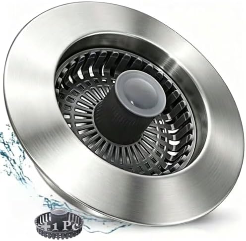 BAOLSLS 3 in 1 Kitchen Sink Stopper, Pop Up Kitchen Sink Drain Strainer by BAOLSLS