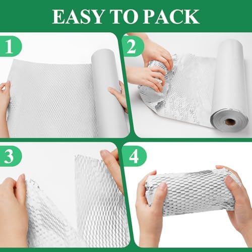 Honeycomb Packing Paper, Recyclable Moving Supplies Bubble Packing Wrap - Image 3